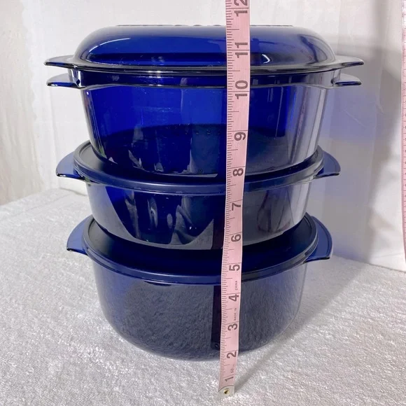 Tupperware Blue Microwave Stack Cooker Set 6Pc - Picture 16 of 16